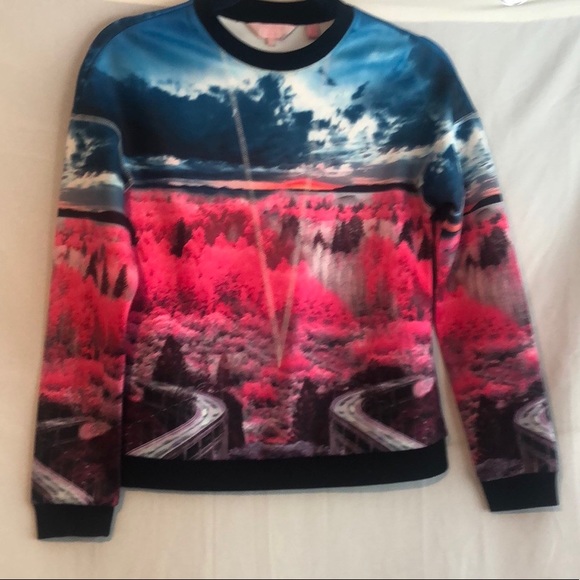 Ted Baker Graphic Sweater size 0 - Picture 1 of 5
